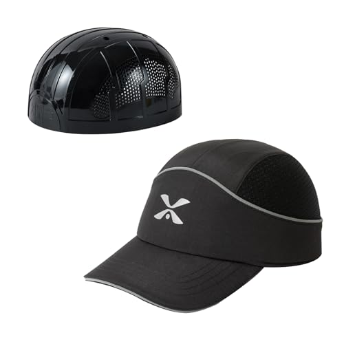 Berretto da baseball di sicurezza unisex leggero cappello di protezione per la testa cappello traspirante M18110H nero a tesa lunga