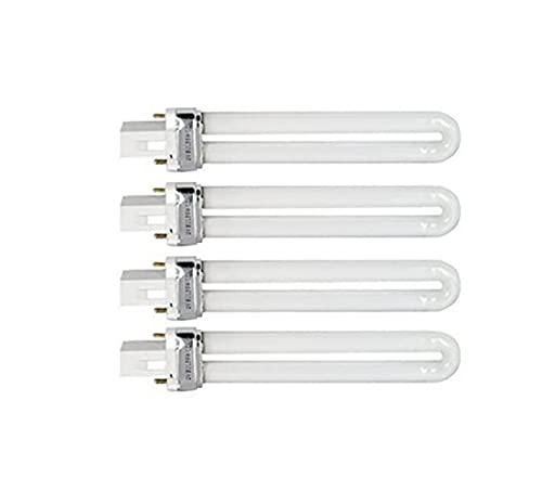 Lot de 4 Néons 9 Watts, Ampoules W ou L pour Lampe UV Modèle L
