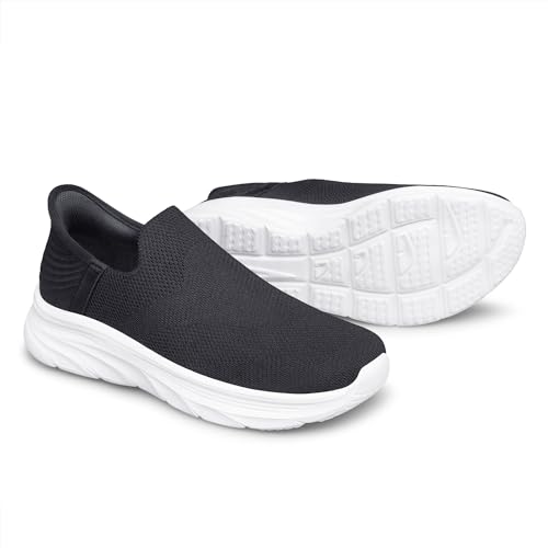Image of BQQ Men's Slip-On Sneakers Lightweight Non Slip Walking & Workout Shoes Breathable Casual Tennis Shoes