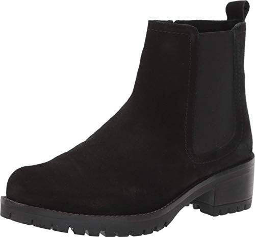 Skechers Women's Lugnut-Suede Chelsea Boot with Rubber Lug Sole Fashion