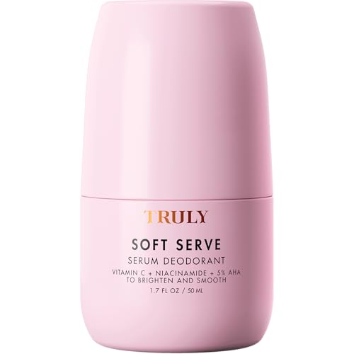 Truly Beauty Soft Serve Serum Deodorant | Aluminum-Free AHA Deodorant with Vitamin C & Niacinamide | Brightening Underarm Deodorant for Odor Discoloration & Ingrown Hairs | 1.7 fl oz