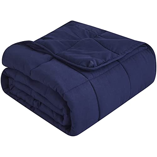 DPPAN Manta con Peso de 4 kg de Microfibra Suave para Terapia sensorial, ansiedad, insomnio, Alivio del sueño, Adultos y niños, Individual (Color : Blue, Size : 10 lbs-60"x80") Cover