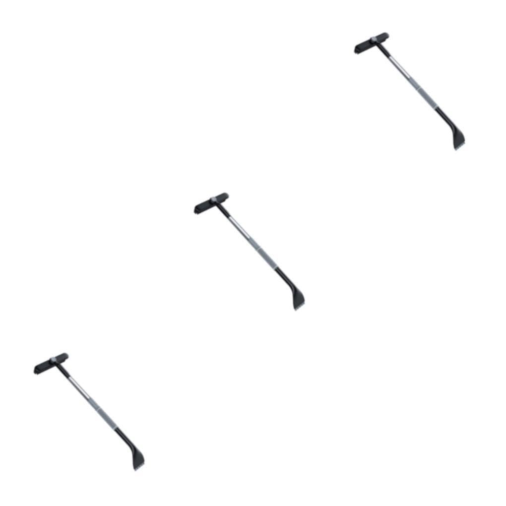 3 Set di Prestone Sghiacciatore per parabrezza Soluzione potente per le mattine gelide Raschietto per neve efficiente con spazzola allungabile Facile Grigio (
