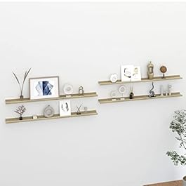 Wall Shelves 4 pcs White...