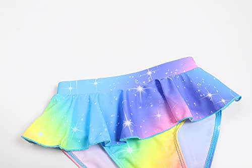 Image of Akokvlar Two Pieces Swimsuit Mermaid Bikinis Tankini Bathing Suit for Little Girls