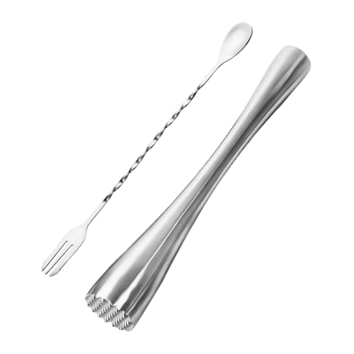 OFFSCH 1Set Ice Muddler Ergonomic Cocktail Stirring Rod for Mojitos Fruit Mixing for Home Bars and Shops Easy to Use and Practical