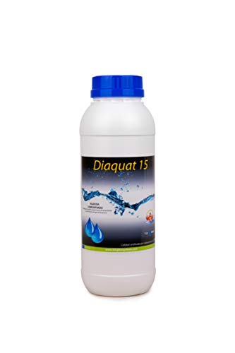 Algicida Concentrado Piscinas DIAQUAT 15 1 LITRO - Antialgas Muy Concentrado ESPUMANTE en Formato líquido -DIASA