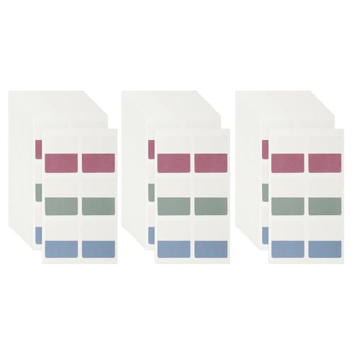 PATIKIL クリアインデックススティッキータブ 180個 中サイズ透明スティッキーノートブックマークプランナー ステッカーページタブ 事務所ノートファイルフォルダー帳簿用 レトロ3色
