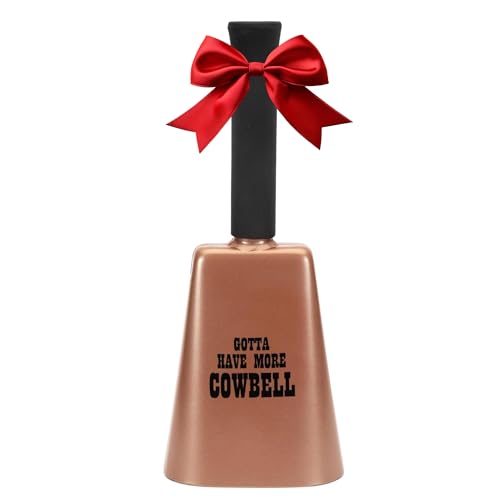 Bevin Bells Yell Bells | Cow Bells with Megaphone | Loud Bell | Attention Getter | Cowbell with Handle | Made of Steel | Ideal for Sports Events, Cheering, Games, Parties and Emergencies | Made in USA