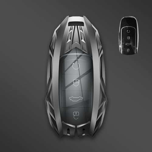 Coque de clé Chery en métal argenté élégante et robuste pour Tiggo 8 Pro
