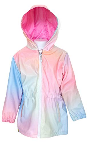 Western Chief Girls Ombre Rainbow Rain Coat Iridescent3