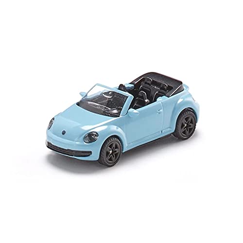 siku 1505, VW The Beetle Cabrio, Metall/Kunststoff, Hellblau, Spielzeugauto für