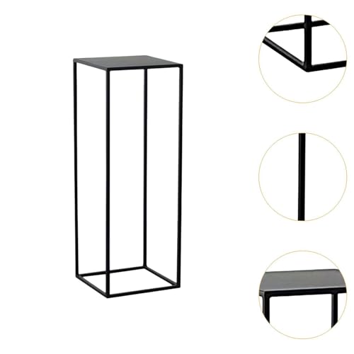 Étagère à fleurs géométrique noire de 80cm comme vase de table de mariage - 4