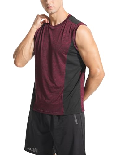 Air Curvey 3 Pack Men's Workout Tank Tops Sleeveless Muscle Gym Tank Top Quick Dry3