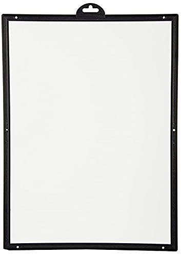 Infomate A4 Paper Wall Hanging Display Pocket File Folder, Black, Pack of 3, 32.5 cm x 24 cm x 0.5 cm