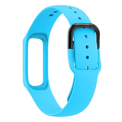 Image of Band Strap Belt with Buckle for Samsung Galaxy Fit E R375 Smart Band (Sky Blue) (Note: Not Compatible to Any Other Models Except Samsung Fit E R375 Band) (Sky Blue)
