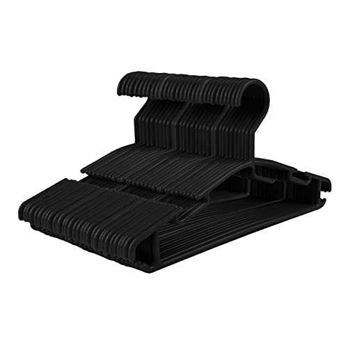 Image of GoodtoU Toddler Hangers Plastic Hangers for Toddler Clothes Baby Hangers 60 Pack Kids Children Hangers Black