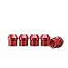20pcs Red Spline Drive Lug Nuts - 12x1.5 Threads - 0.85 inch Length - Open End - Cone Seat - Includes 1 Socket Key Tool - Compatible with Acura Chevy Honda Lexus Mazda Scion Toyota Hyundai Tuner