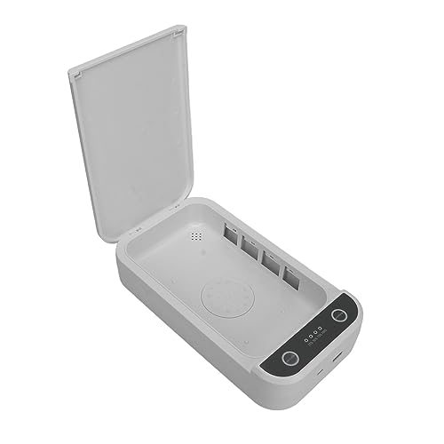 UV Light Sanitizer Box, Cell Phone Cleaner UV Sanitizer Box, with Purple LED Light, UV Cleaner Box for Smartphone, Mask, Watch