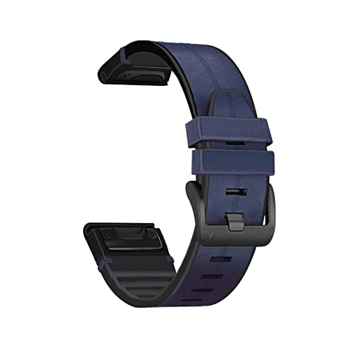 Bracelet de montre 26mm et 22mm pour Garmin Fenix 7, 6X et 5X en silicone souple