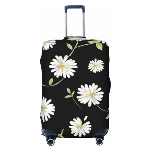 Daisy Print Luggage Suitcase Covers Elastic Washable Luggage Protector Luggage Covers For Suitcase