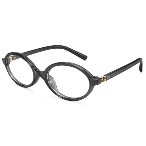 Image of Dollger Oval Blue Light Glasses for Women Men Fashion Retro 90s Small Frame Computer Glasses