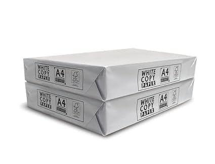 A4 White Copy Paper 75 GSM & 80 GSM – Jam Free Multipurpose Printer Paper for Inkjet & Laser Printers, Copiers & Fax Machines, Bright White Paper for Home & Office Use (80 GSM, 1000 Sheets) — image 1