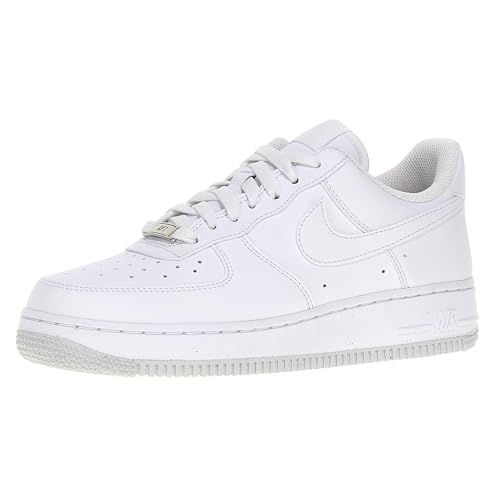 NIKE Air Force 1 '07 Next Nature, Sneaker Mujer, White White White Metallic Silver, 37.5 EU