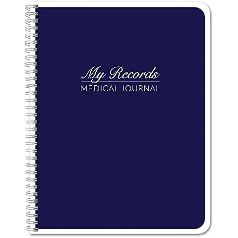BookFactory Personal Medical Journal/My Medical History Logbook/Daily Medications Log Book/Medicine, Treatment, Doctor Visit Tracking Records - Wire-O, 100 Pages 8.5" x 11" (JOU-100-7CW-PP-(Medical)) Cover