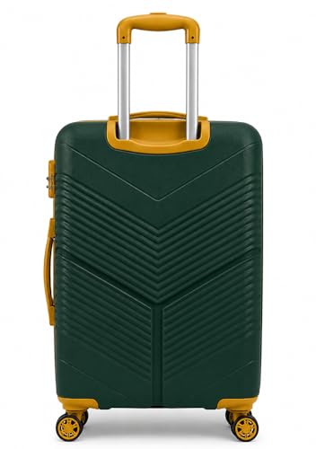 Image of Safari Carter Hard-Sided Polypropylene Luggage Trolley Bag, 3 Years Warranty (Dusk Green - Color Matching, Set of 3 (55 /67 /76))