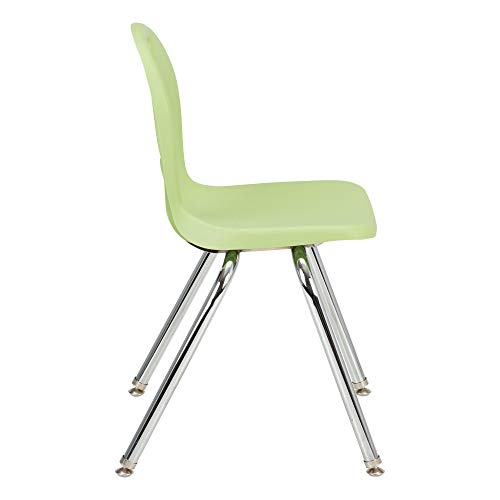 Image of Learniture LNT-116-CSW-GA Learniture Structure Series School Chairs for Classroom, 16 inch Seat Height, Green Apple, Pack of 4