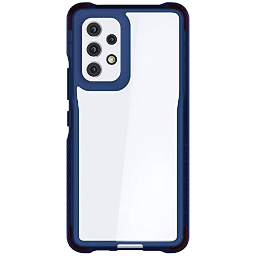 Image of Ghostek COVERT Clear Blue Samsung Galaxy A53 5G Phone Case Shockproof Protective Cover Heavy Duty Protection Shock Absorbent Grip Bumper Designed for 2022 Samsung A53 5G (6.5in) (Blue-Limited Edition)