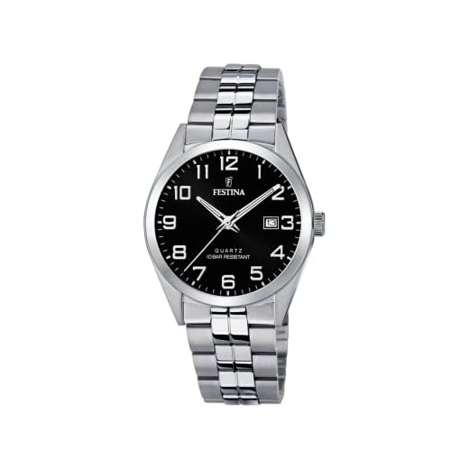 Festina herr analog kvartsklocka med rostfritt stål armband F20437/4