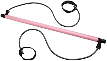 BioNyt 1pc Devices Resistant Bands Fitness Resistance Bands Resistance Band Pilates Bar Pilates Equipment Pilates Stick Fitness Bar Suite with Anklet Body Sculpting Sports Stick Kits (Color : Pink,
