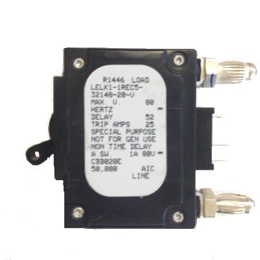 Eltek CBB020E - 20 Amp Bullet Breaker (Black Handle, Electro-Mechanical)