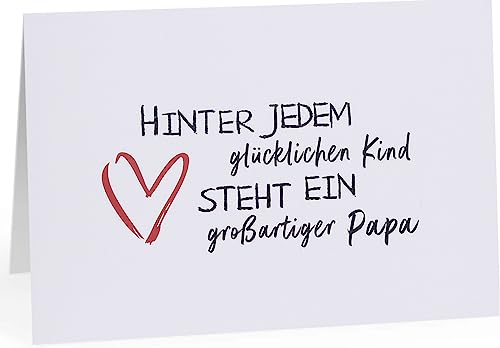 CL&MH Karte Papa | Toller Papa zum Vatertag | Vatertagskarte für Papa – Postkarte für Papa von Sohn oder Tochter | Papa Geburtstagskarte | Vaterkarte von Kids