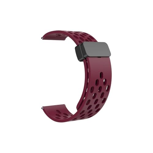 20 22mmVRXgbvFit For SamsungΉ Fit For GalaxyΉ Fit For AmazfitΉ(Wine Red,22mm)