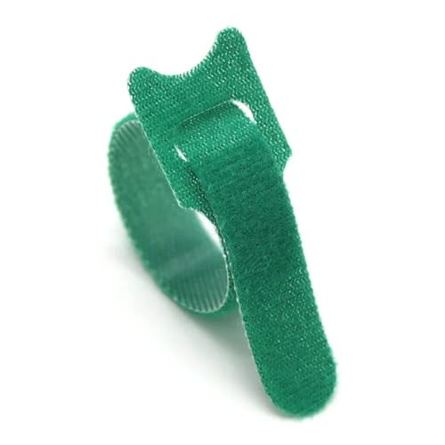 Bridas de plástico reutilizables, 100 unidades, de 150, 200, 250 y 300 mm, con cierre de cremallera y correas de nailon.(Green,300mm)