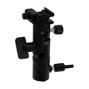 FlashUmbBktEliteNis Fotodiox Elite Flash Umbrella Bracket with SwivelTilt Head Mountable to Light stand and Tripod fits Nissin Flash Di866 Di622 Di466 PZ400 Black