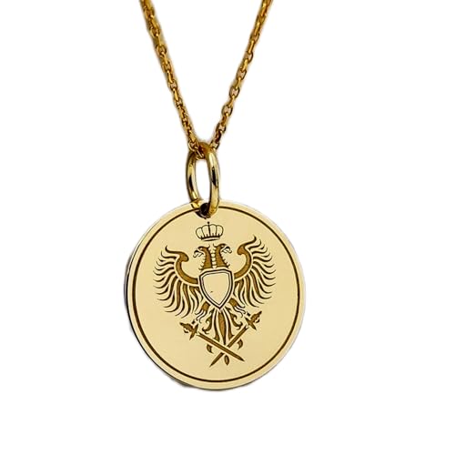 Collier pendentif armoiries de 24 mm pour sublimer vos tenues de soirée
