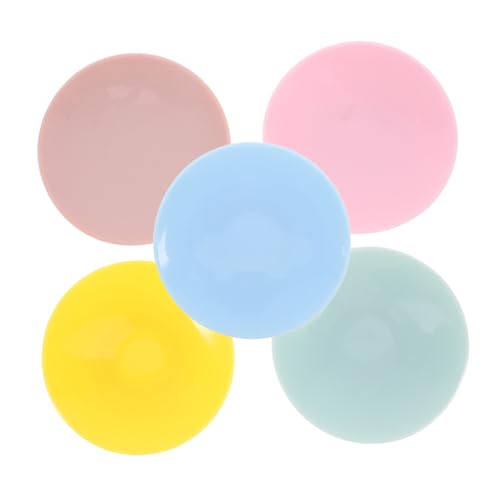 NOLITOY 5 個の滑り止めシリコーン器具レスト吸盤パッド両面プレートボウル吸盤食器吸盤パッド赤ちゃん高齢者のボウルの使用