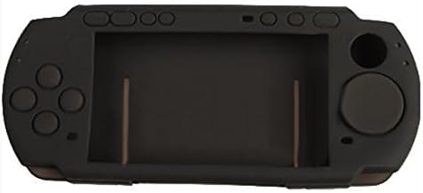 Soft Silicone Skin Case Cover for Slim PSP 2000 3000 - (Color: Black)