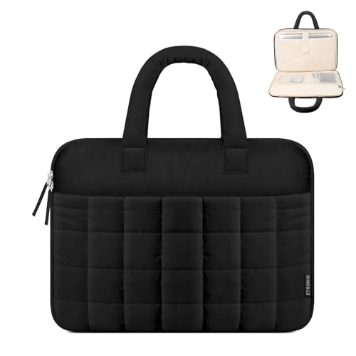 Etronik Laptop Case Sleeve, Tsa Puffy Laptop Sleeve 13-14 Inch cover
