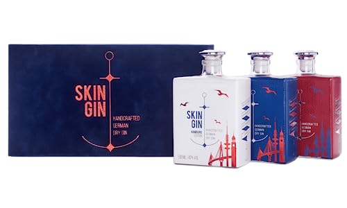 Skin Gin | Handcrafted German Gin | Hamburg Edition Geschenk | Manufaktur Gin aus dem Alten Land |...