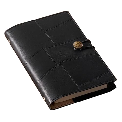 Carnet de notes A6 haut de gamme en cuir souple noir esmen au style vintage