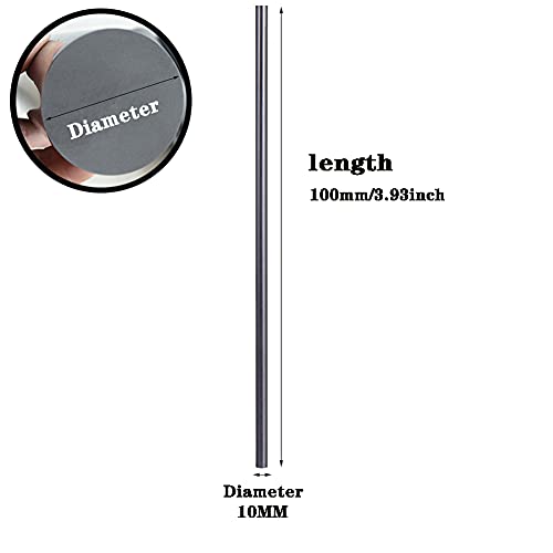 GOONSDS グラファイト攪拌棒棒電極-溶解鋳造るつぼ精製用金銀真ちゅう,銅,10mmx100mm 2pcs - Image 3