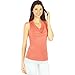 Produktbild Kaiser24 Damen Top ärmellos Wasserfallausschnitt (2301659) Sommer Freizeit hüftlang (XL, Koralle)