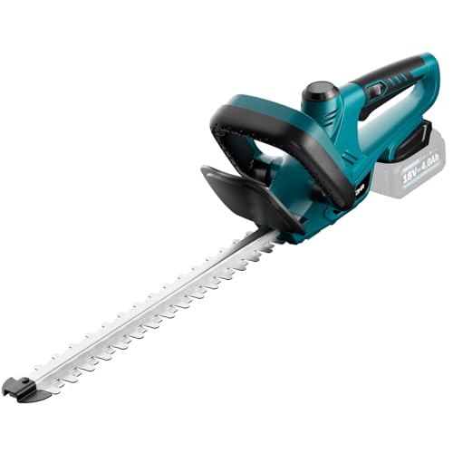 KIESBOHR Garten Akku-Heckenschere Kompatibel mit Makita 18V Akkus, 51 cm Schnittlänge, 16 mm Zahnabstand, CSL502 Leichte Heckenschere (Ohne Batterie)