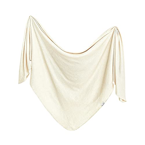 Image of Copper Pearl Baby Swaddle Blanket - Premium Knit Baby Blanket, Large Soft Stretchy Receiving Blankets for Baby Boy and Girl, Swaddles for Newborn, Infant, and Toddler (Moonstone)