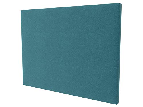 LA WEB DEL COLCHON - Cabecero tapizado Paros para Cama de 90 (100 x 120 cms) Turquesa Textil Suave | Cama Juvenil | Cama Matrimonio | Cabezal Cama |